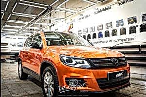 Volkswagen Tiguan оклейка виниловой пленкой авто